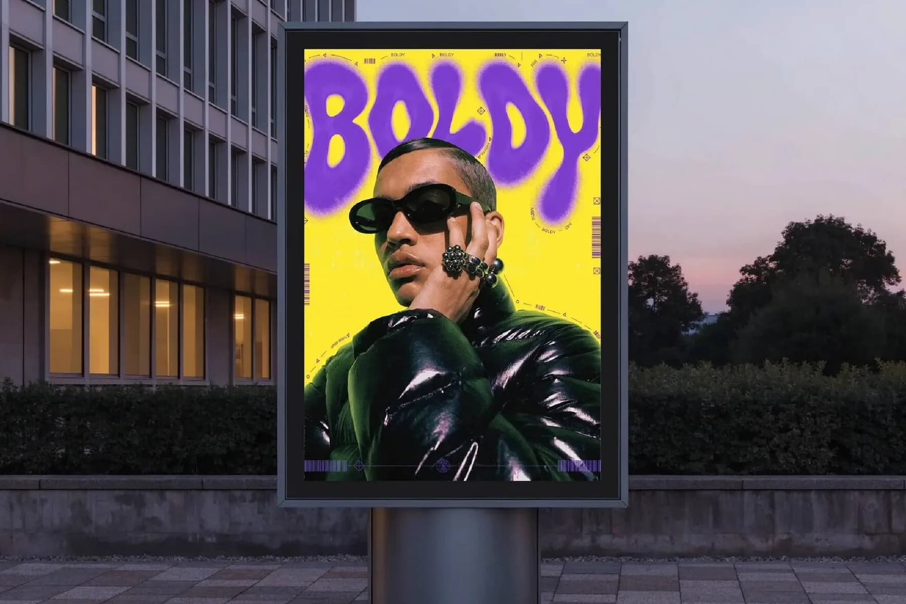Vertical social campaign visual